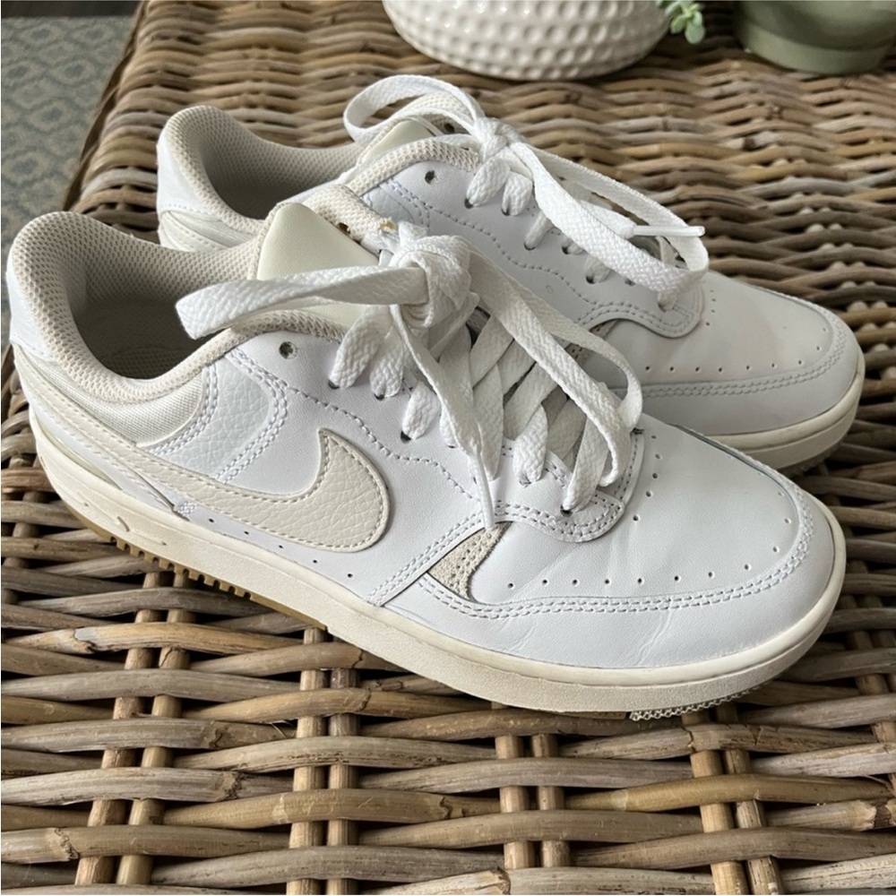 White and Cream Nike Sneakers